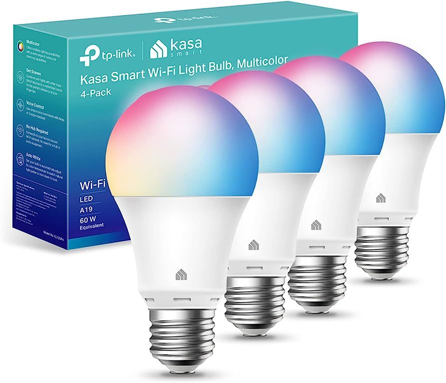 Kasa Smart Light Bulbs, Full Color Changing Dimmable WiFi Bulbs Compatible with Alexa and Google ... | Amazon (US)