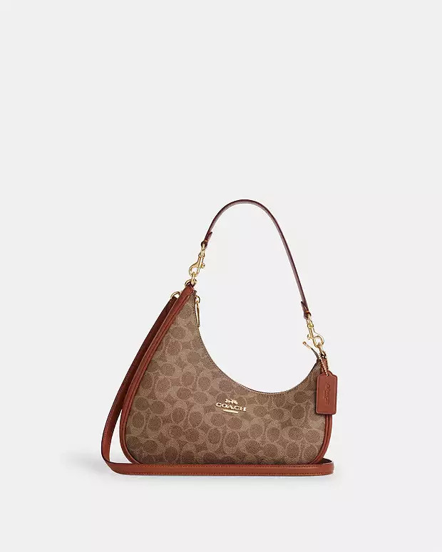 Twisted Teri Shoulder Bag In Signature Canvas | Coach Outlet US