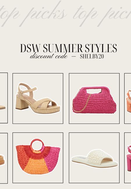 Bright summer styles from dsw that I currently have in my cart! 🌺🌞🍑 
Discount code: SHELBY20

#LTKSeasonal #LTKShoeCrush #LTKStyleTip
