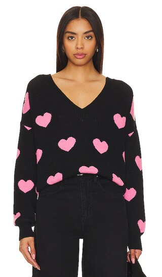 Joey Sweater in Amour Heart | Revolve Clothing (Global)
