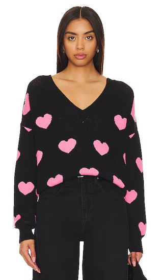 Joey Sweater in Amour Heart | Revolve Clothing (Global)