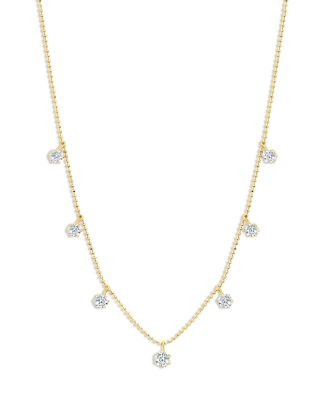 18K Gold Diamond Dangle Floating Statement Necklace Collection | Bloomingdale's (US)