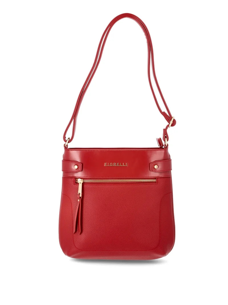 Fiorelli Women's Lila Crossbody Handbag, Syrah Red | Walmart (US)