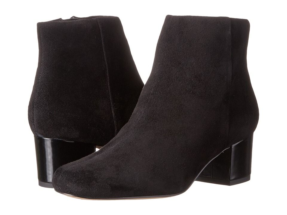 Sam Edelman - Edith (Black Suede) Women's Zip Boots | Zappos