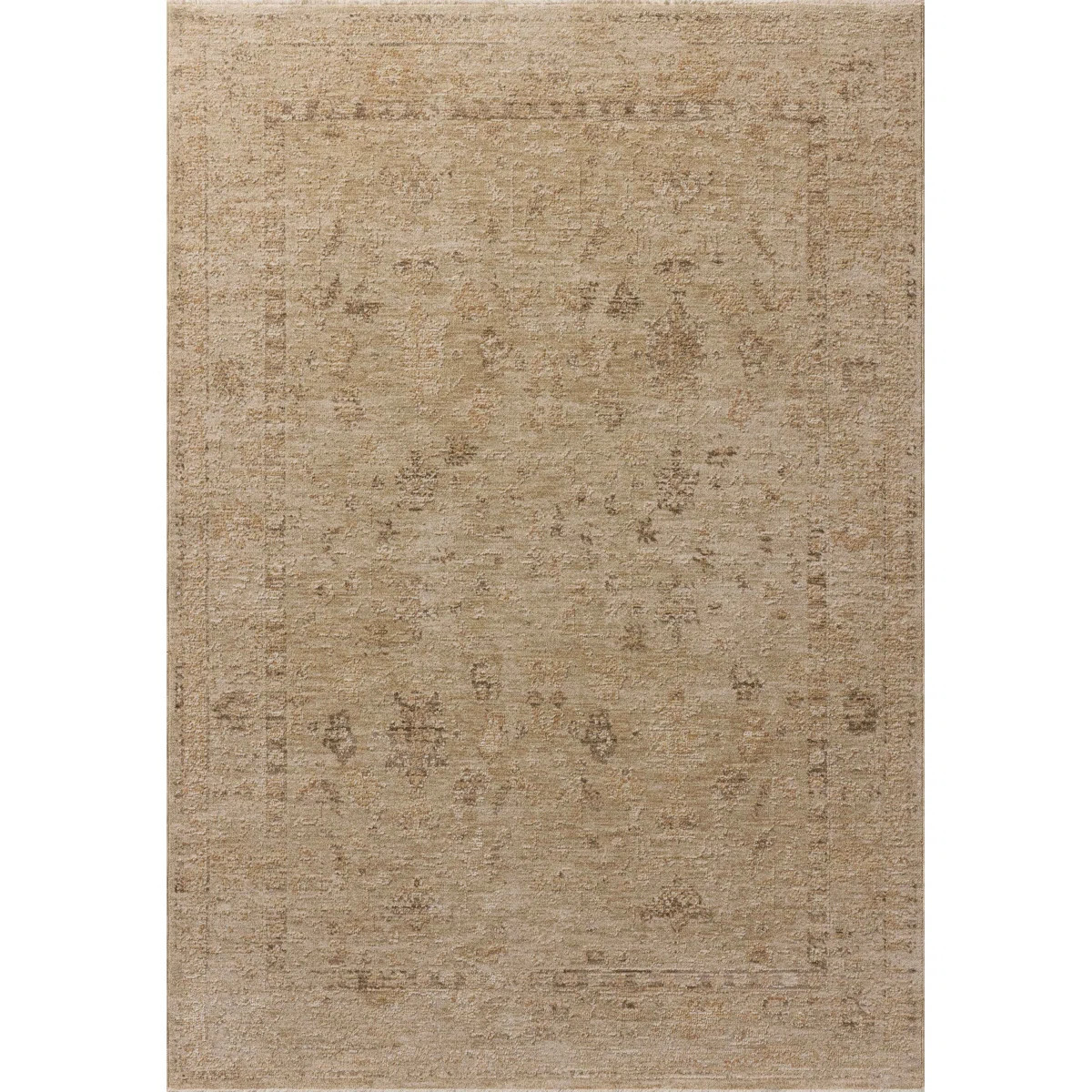 Bungalow Rose Wrobel Wheat / Natural Area Rug | Wayfair North America