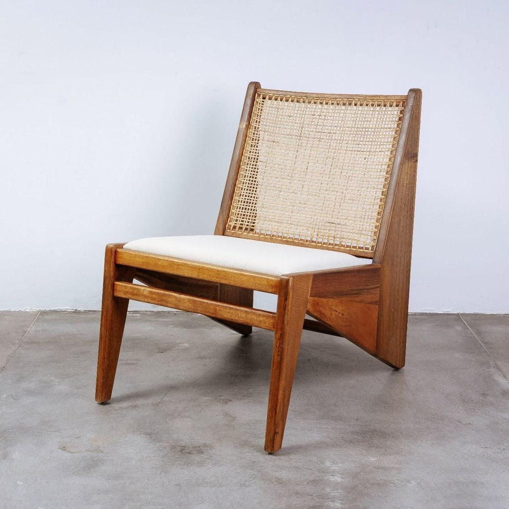 Jeanneret Kangaroo Lounge Chair with Pad | France and Son