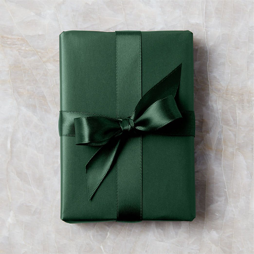 Matte Dark Green Holiday Gift Wrap + Reviews | CB2 | CB2