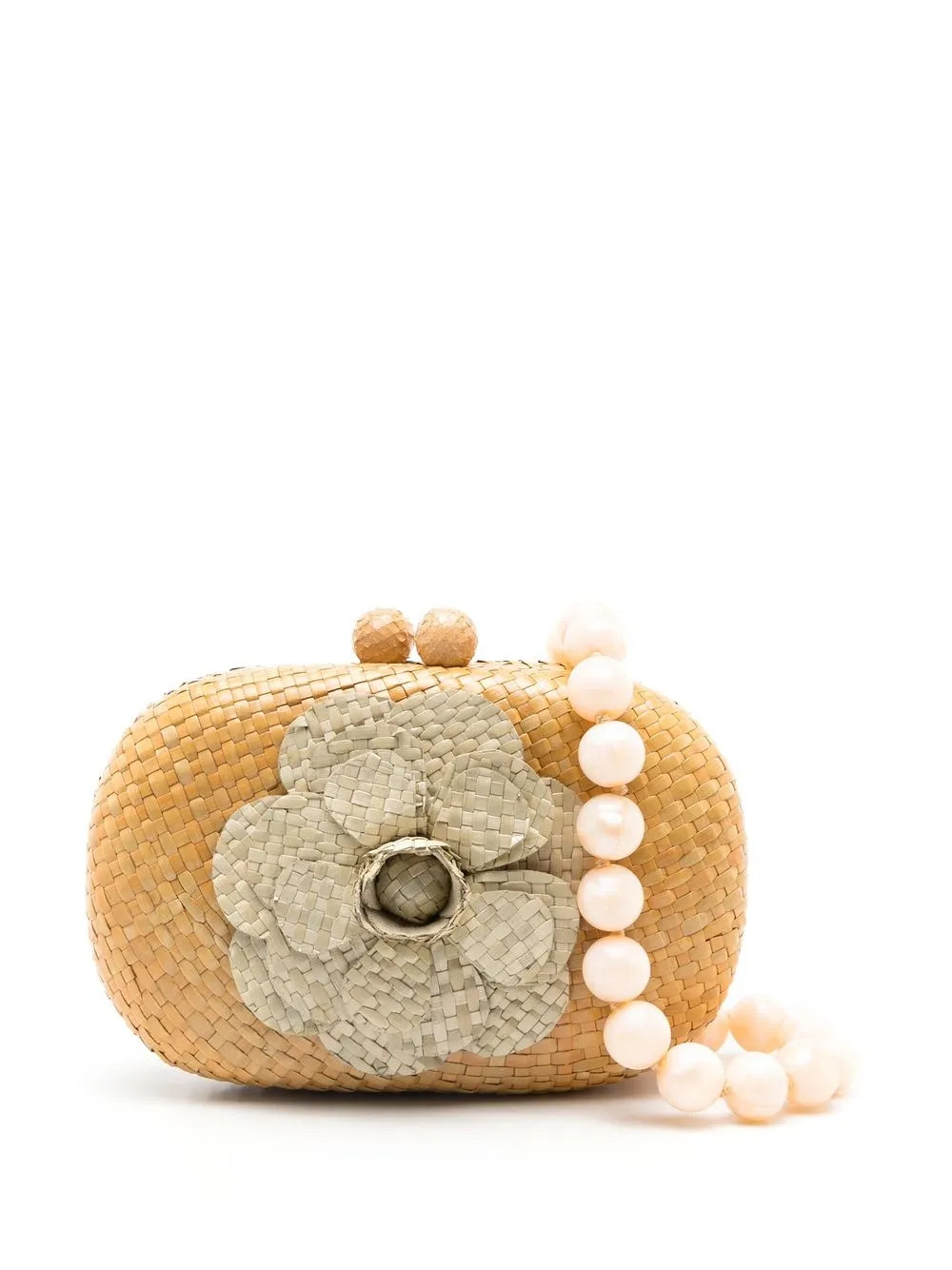 Olive Camelia clutch | Farfetch Global