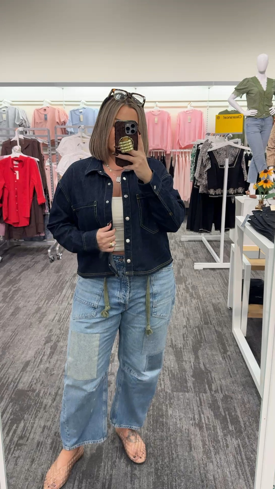 Denim shirt L from Target