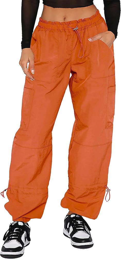 Y2K Cargo Pants Women Baggy - Parachute Pants for Women | Amazon (US)
