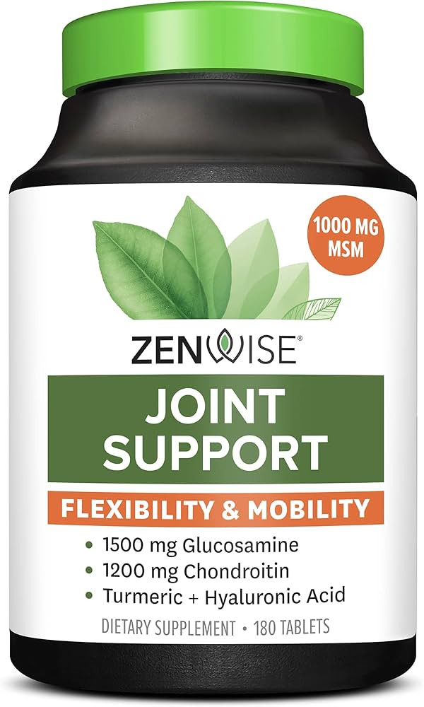 Zenwise Glucosamine Chondroitin MSM - Joint Support Supplement with Turmeric Curcumin for Hands, ... | Amazon (US)
