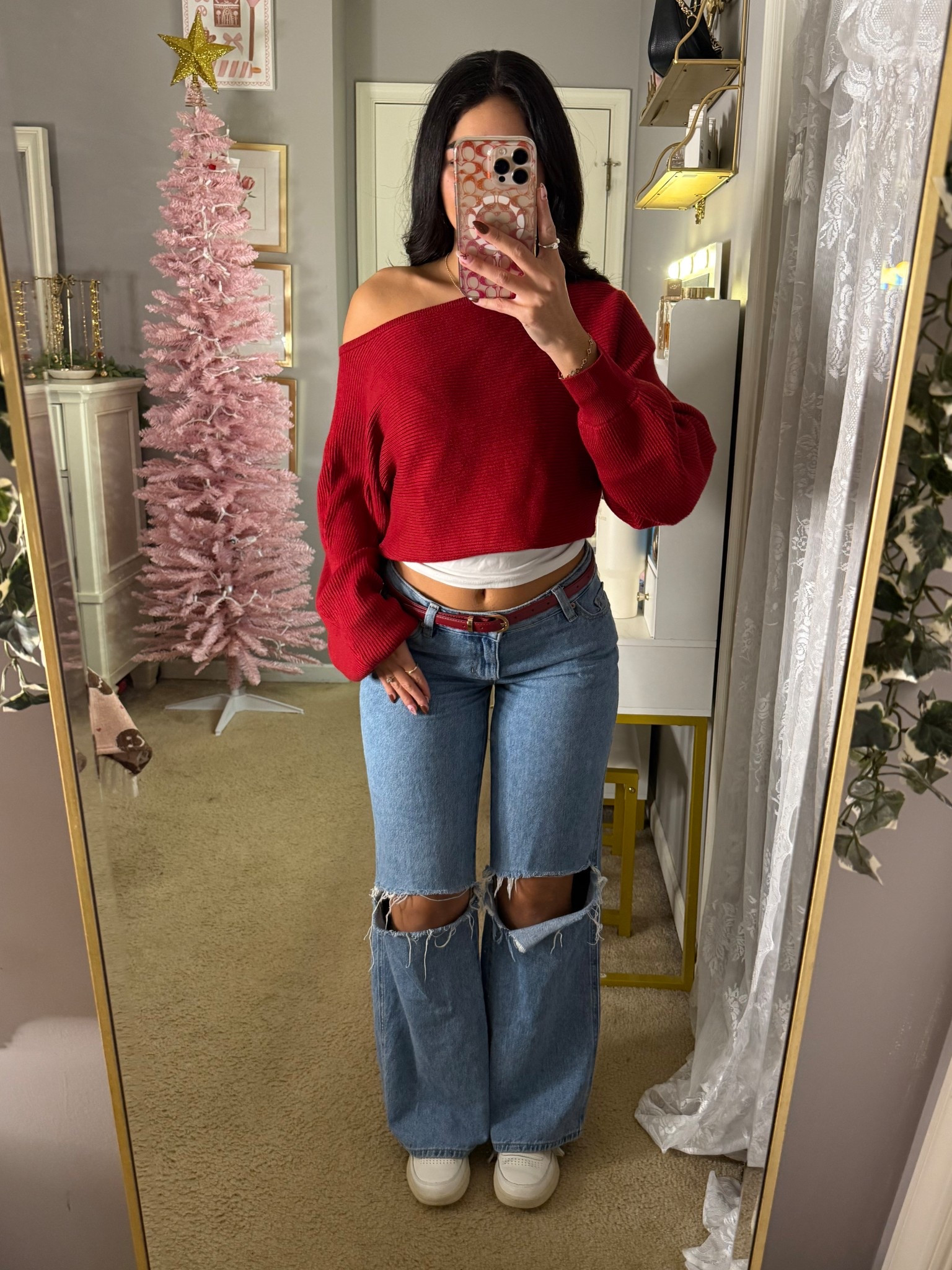 Tops size small, jeans size 25!

#LTKStyleTip #LTKSeasonal #LTKGiftGuide