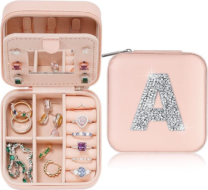 Parima Christmas Gifts for Women Girls - Small Jewelry Box Jewelry Case Organizer Vocation Travel... | Amazon (US)