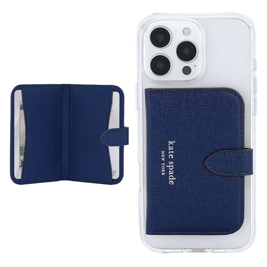 kate spade new york Magnetic Phone Wallet, Navy | Amazon (US)