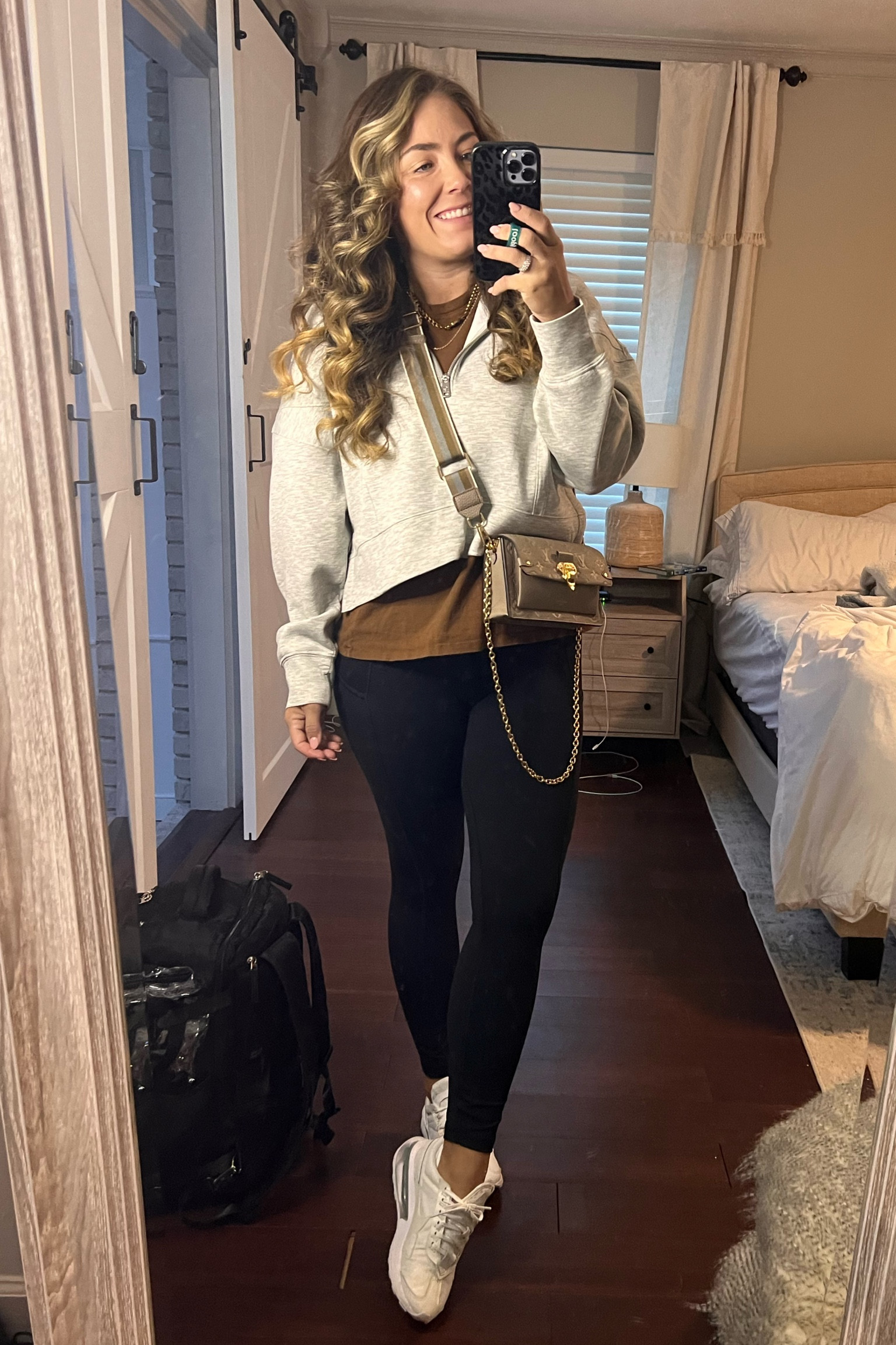 Airport OOTD
Abercrombie hoodie
CRZ yoga leggings with pockets
Nike white sneakers
Louis Vuitton Vavin Chain Wallet
.75inch Beachwaver curls
Nuuds tee 

#LTKshoecrush #LTKU #LTKstyletip