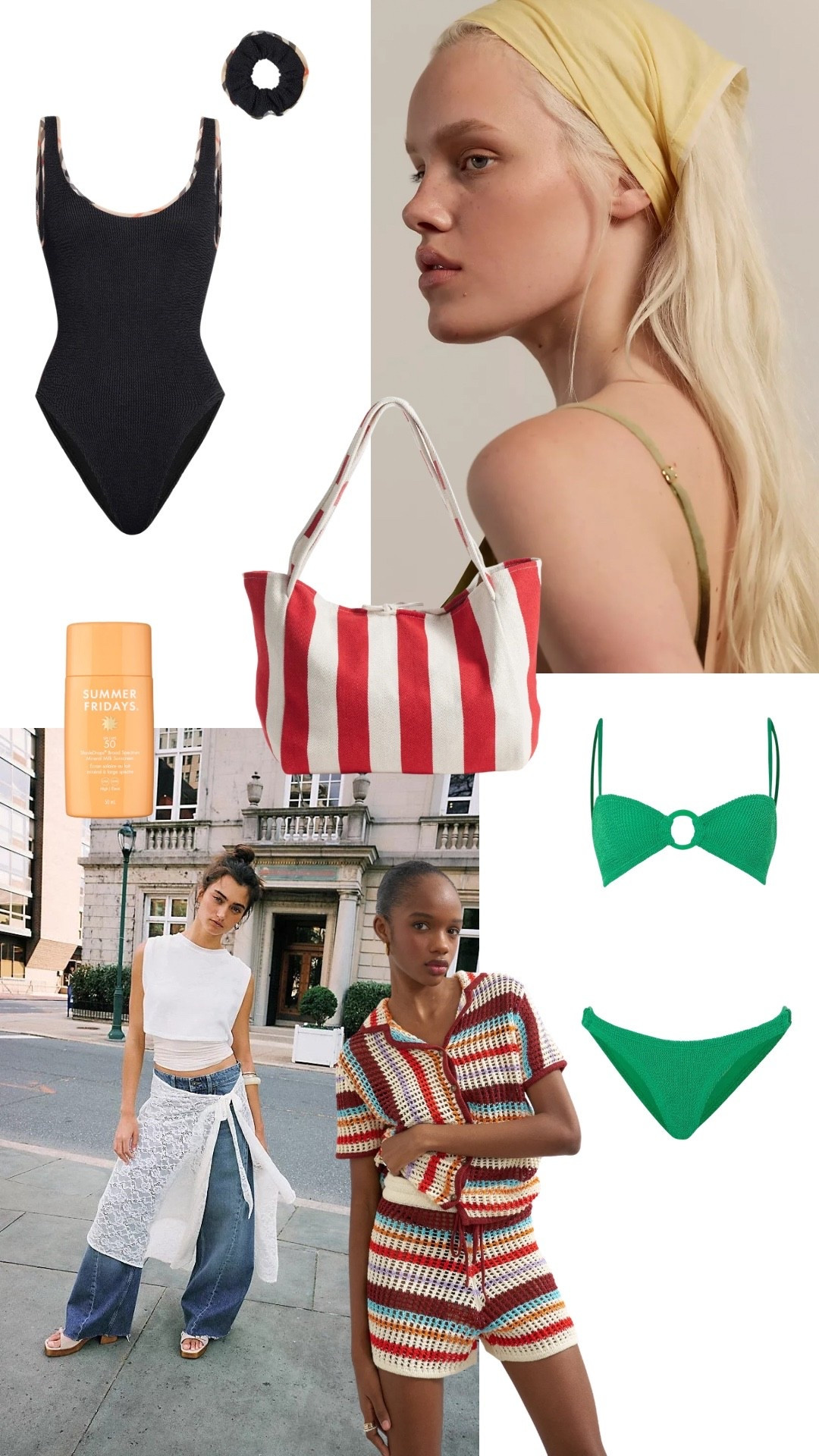My summer holiday essentials 🤍
Hunza g, Burberry, lace sarong, summer outfit inspo, beach, striped beach bag, headscarf, green bikini, co-ord, crochet set

#LTKsummer #LTKeurope #LTKtravel