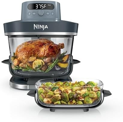 Ninja Crispi Pro 6-in-1 Glass Air Fryer | 6qt & 2.5qt Glass Containers with Storage Lids | Non-To... | Amazon (US)