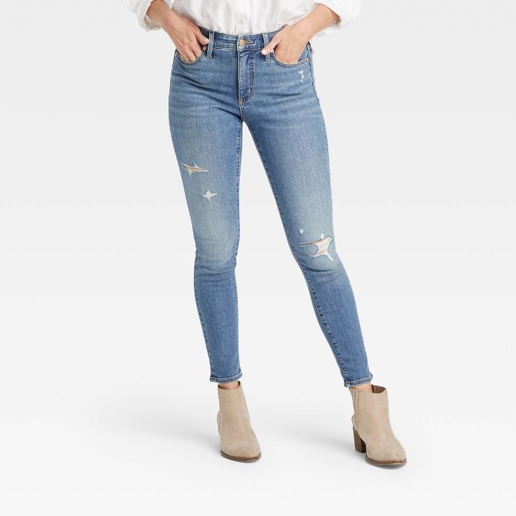 Women&#39;s High-Rise Skinny Jeans - Universal Thread&#8482; Medium Wash 18 | Target