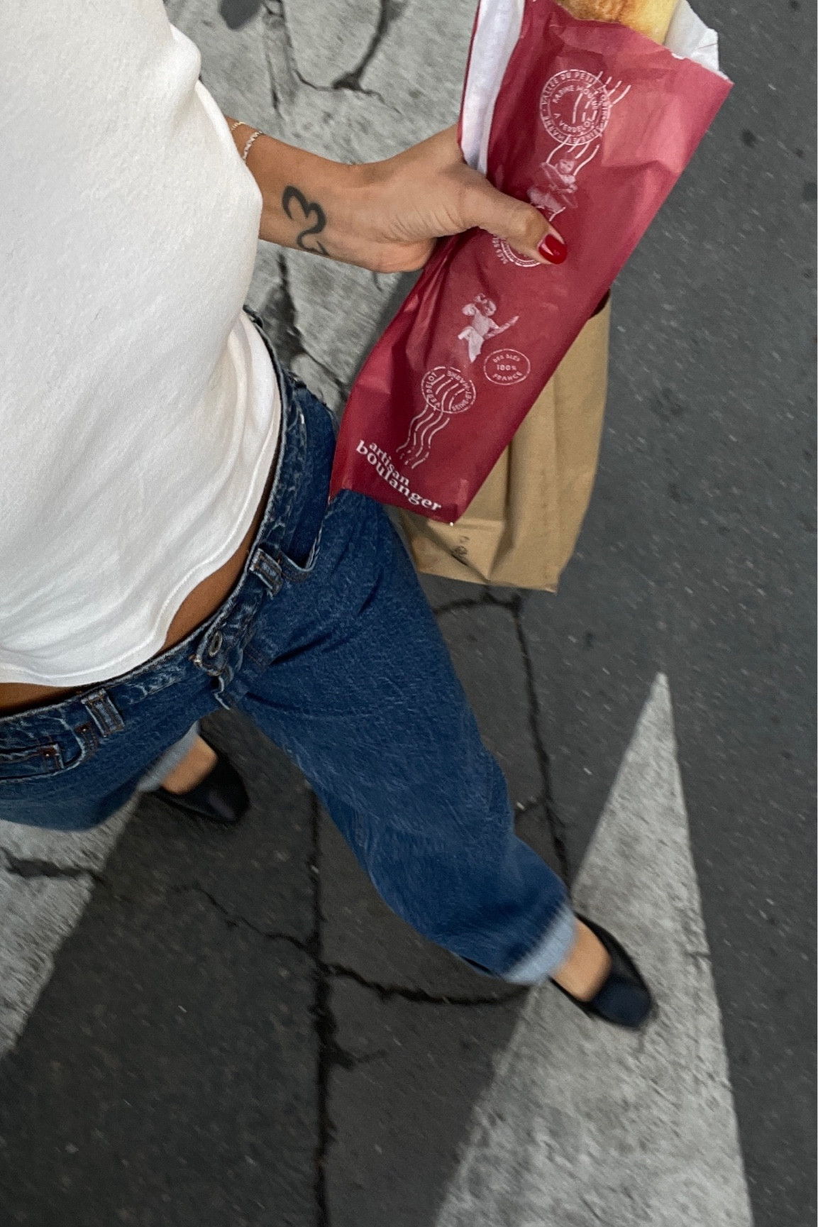 Parisian ootd — Abercrombie jeans, Steve Madden black flats, white baby tee 

#LTKstyletip #LTKeurope #LTKxAFeurope
