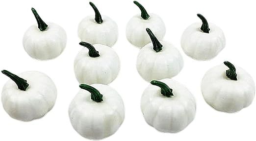 Unionm Mini Fake Pumpkins, Artificial Pumpkins for Fall Harvest Decoration, DIY Making Materials ... | Amazon (US)