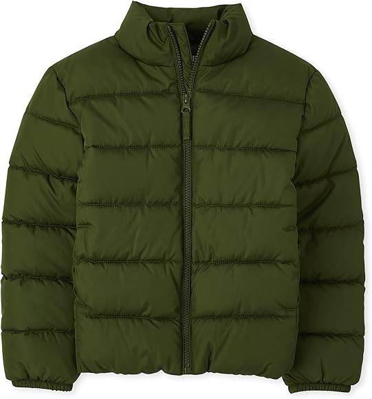The Children's Place Boys' Big Kid Medium Weight Puffer Jacket, Wind, Water-Resistant Seasonal | Amazon (US)