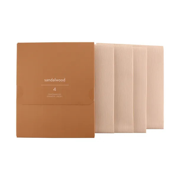 Set of 4 Sandalwood Drawer Liners | Dunelm (migrated)