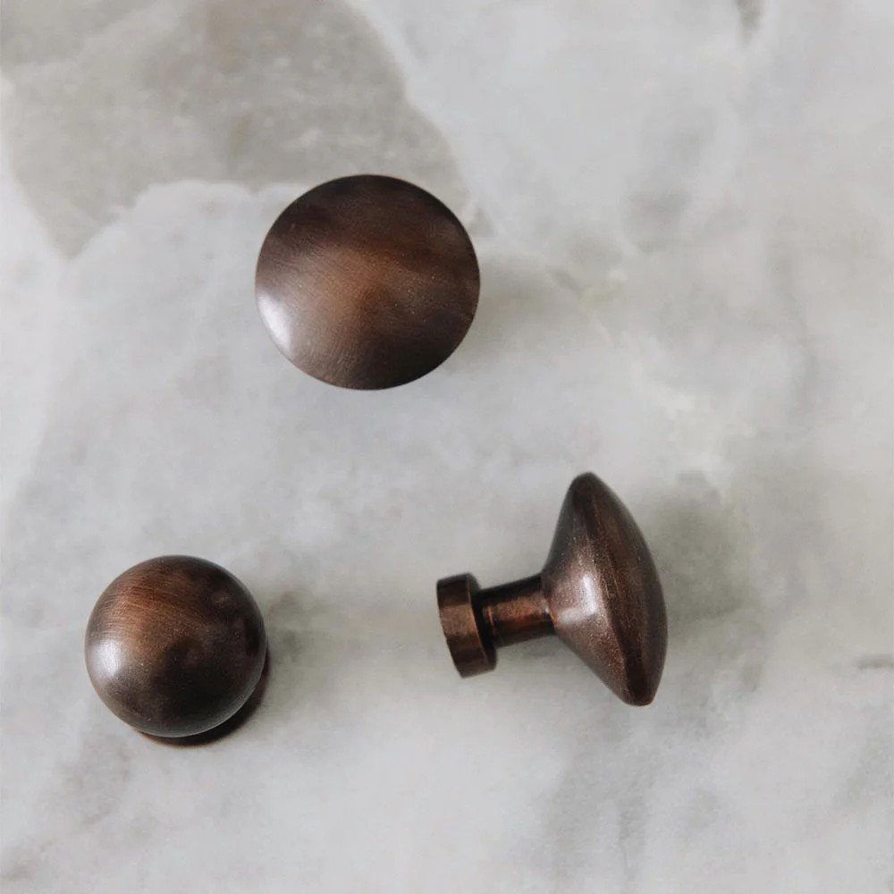 Roan Iris Blackened Bronze Knob | Roan Iris