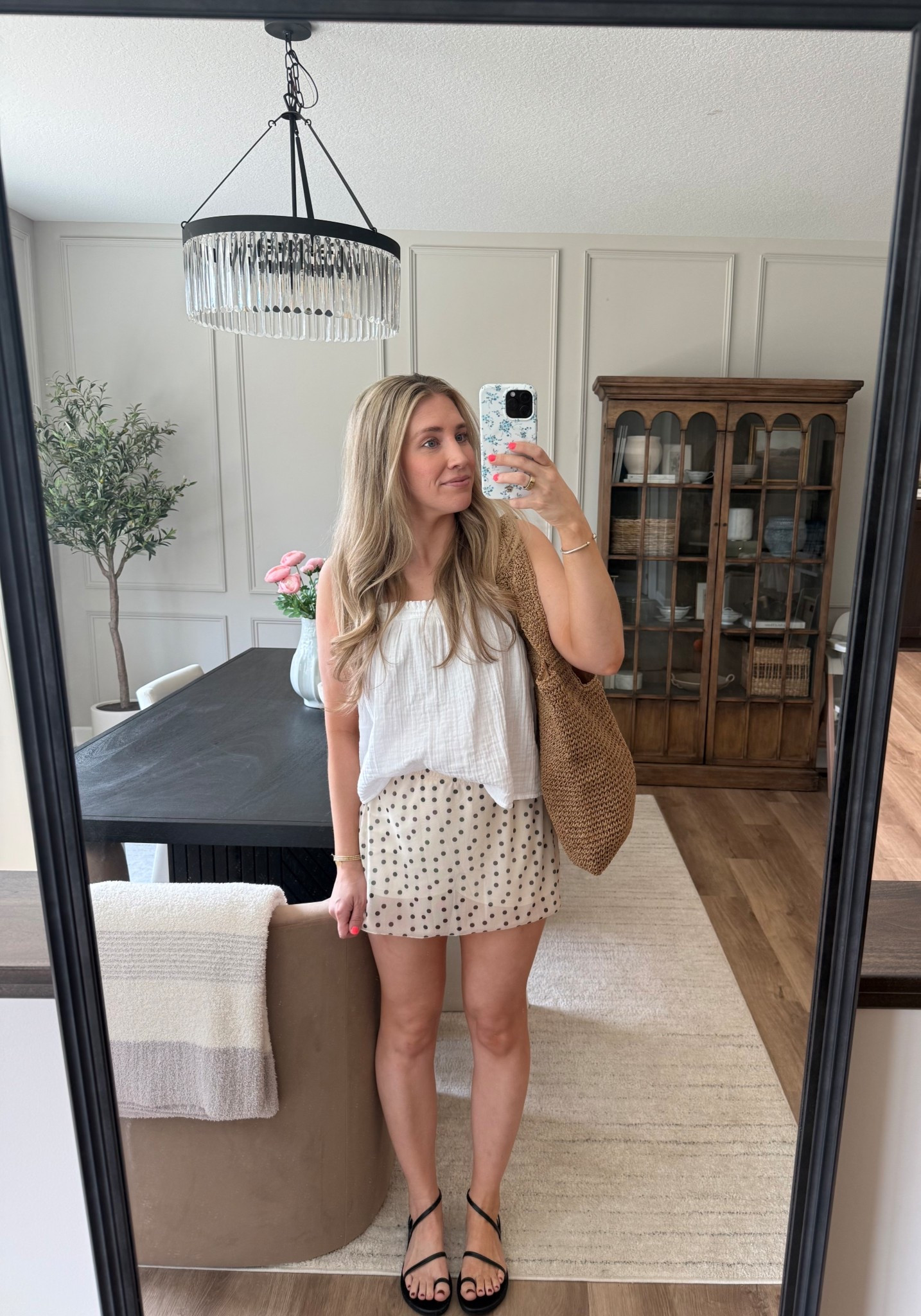 Spring outfit 🌞🤍
Skirt has built in shorts. Size medium 
Size medium tank 

#LTKmomlife #LTKootd