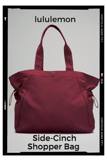 Lululemon side-cinch shopper bag. Great as a workout bag for carrying your gear! Athleisure. #lululemon 

#LTKfit #LTKunder100 #LTKitbag