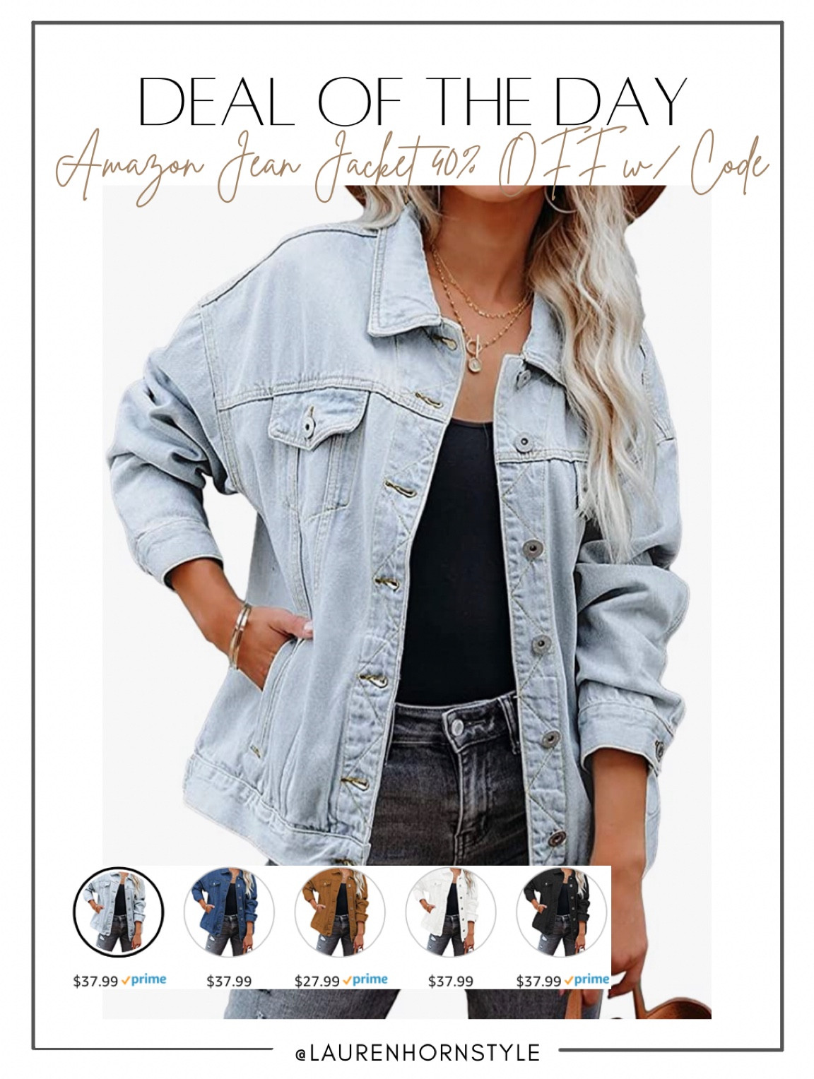 Jean Jacket from Amazon on sale for 40% with code 9OKZVZWF (expires 9/20)

#LTKsalealert #LTKstyletip #LTKSeasonal