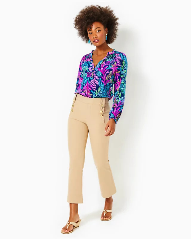 27" Parrish Bi-Stretch Crop Flare Pant | Lilly Pulitzer