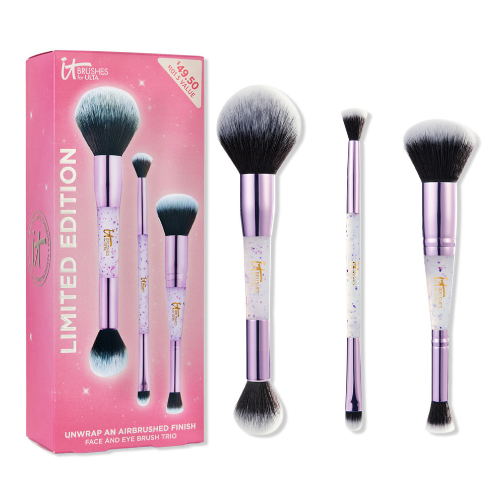 IT Brushes For ULTA Airbrush Limited Edition Dual-Ended Face & Eye Brush Trio | Ulta