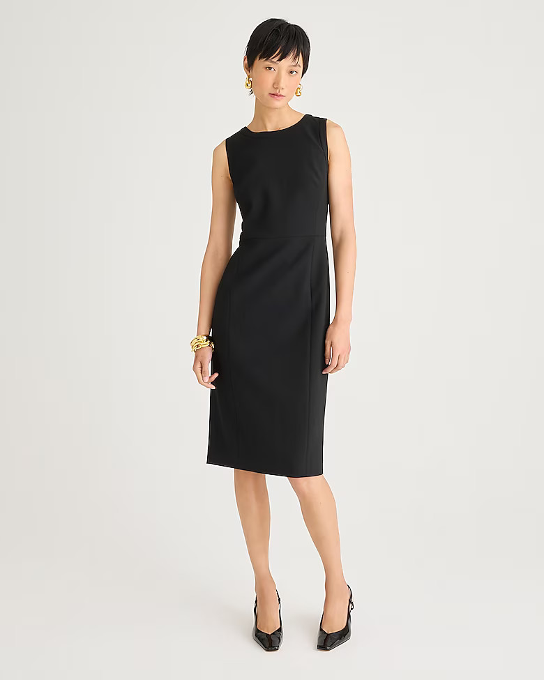 Sheath dress in four-season stretch | J. Crew US