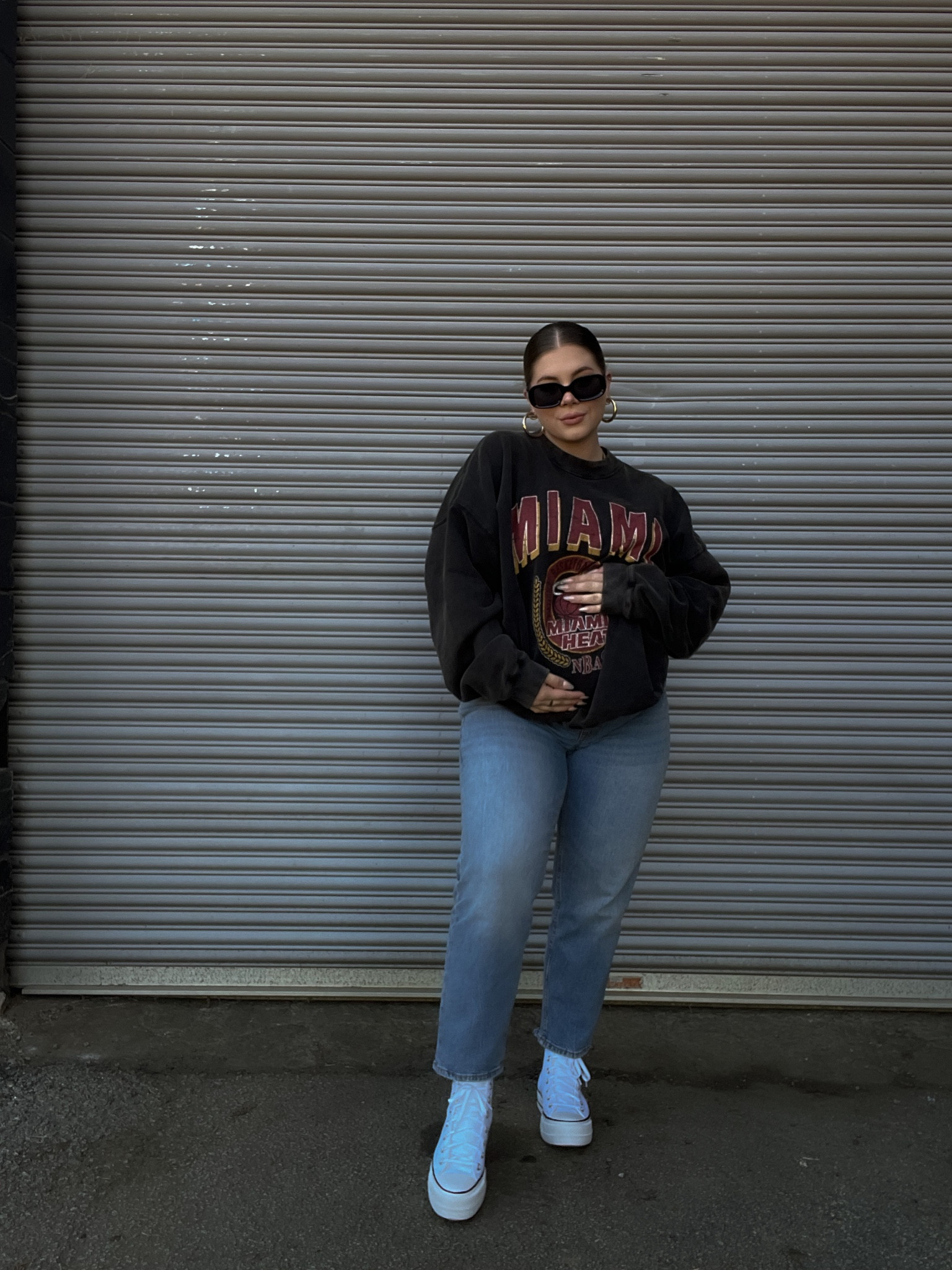 Baby mama fit 🤰 

Top: men’s XL
Jeans: 30, short
Shoes: 7 

#LTKstyletip #LTKxAF #LTKbump