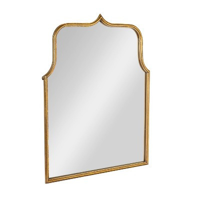 Storied Home Arched Metal Framed Wall Mirror Antique Goldleaf: Elegant Design, No Assembly Required | Target