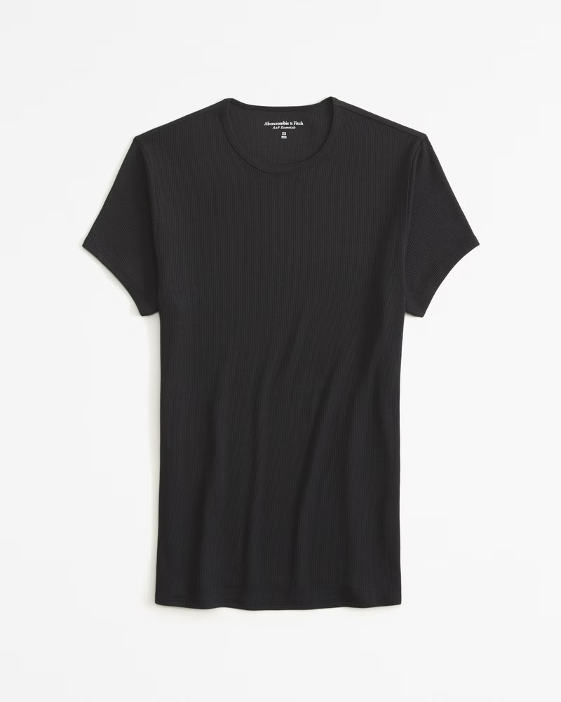 Women's Featherweight Rib Tuckable Baby Tee | Women's Tops | Abercrombie.com | Abercrombie & Fitch (US)