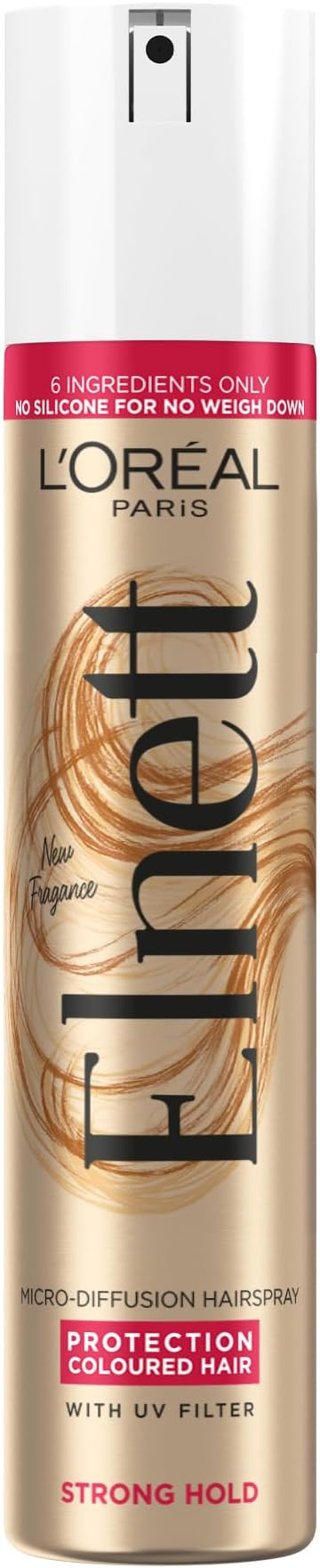 L'Oréal Paris Elnett Hair Spray, for Coloured Hair with UV Filter, Up to 72H Hold, 200ml | Amazon (UK)