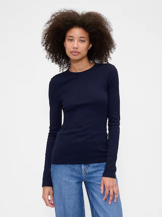 Essential Ribbed Crewneck T-Shirt | Gap Factory