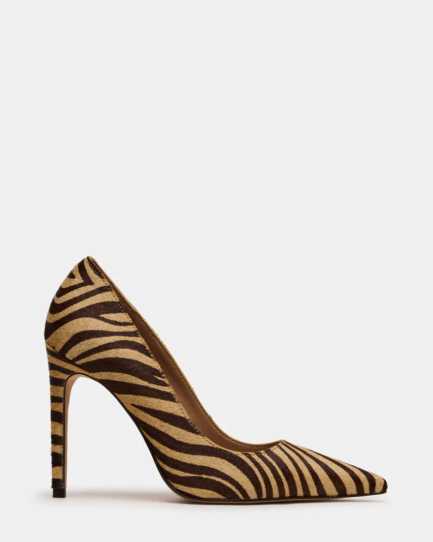 NOIR Tiger Pointed-Toe Stiletto Pump Women's Heels | Steve Madden (US)