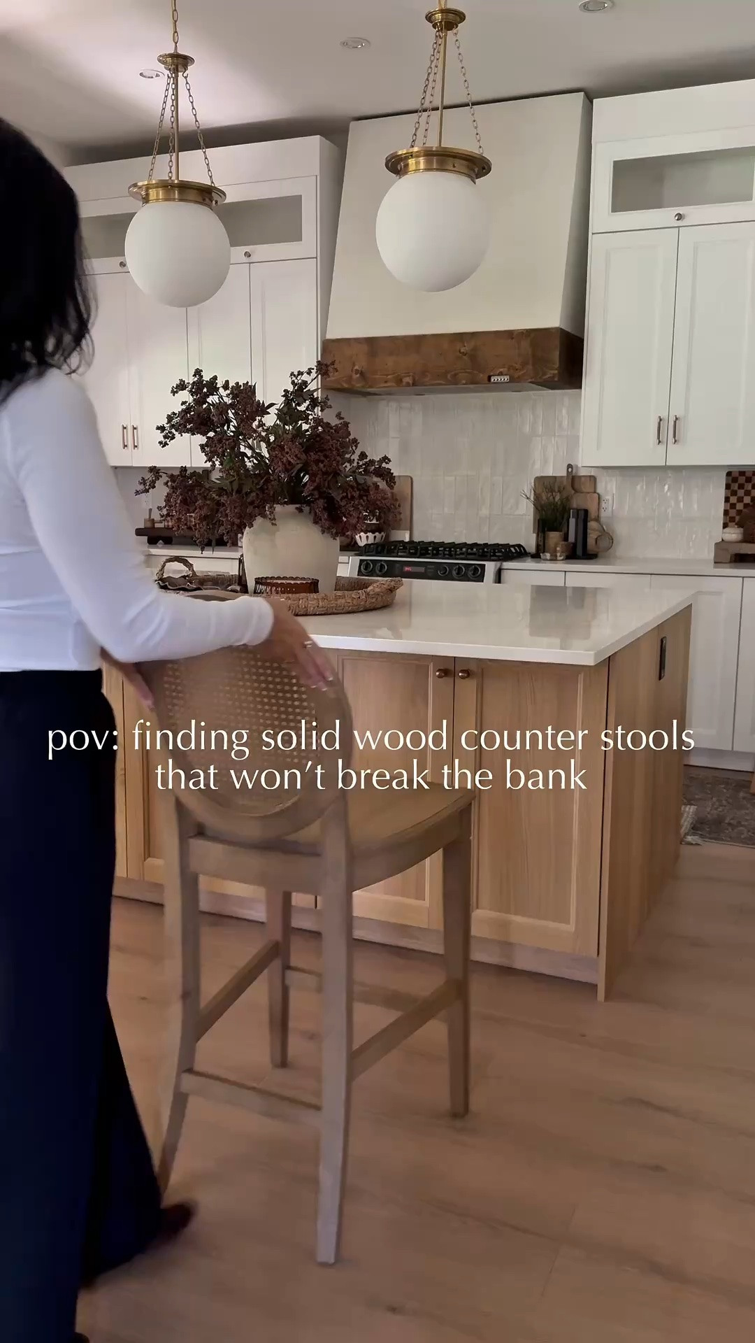 Found a great dupe to the PB cane back counter stools. These are fabulous quality, I’m so impressed! 
Kitchen inspiration 
Neutral kitchen

#LTKfall #LTKhome