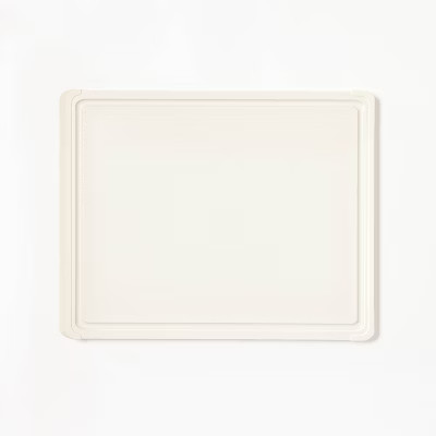 11"x14" Nonslip Recycled Poly Cutting Board Vintage Cream - Figmint™: Dishwasher-Safe, Juice Ca... | Target