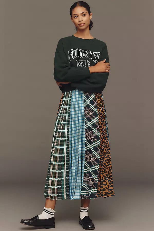 Sheer Pleated Maxi Skirt | Anthropologie (US)