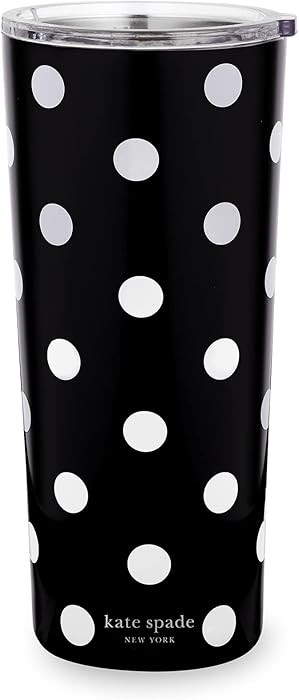 kate spade new york Cute Stainless Steel Mug, 24 Ounce Travel Tumbler, Double Wall Insulated Cup ... | Amazon (US)