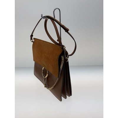 Auténtico Bolso Bandolera Chloe FAYE Cuero Gamuza Mujeres Marrón | eBay US