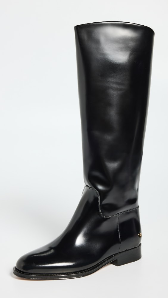 ANINE BING Kari Riding Boots High-Shine Black | Shopbop | Shopbop