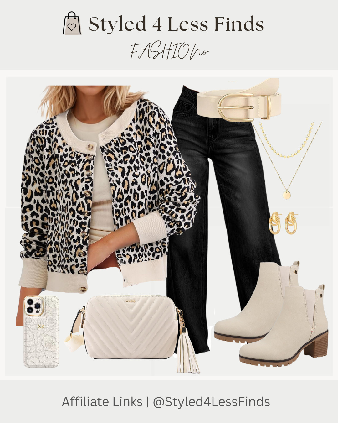 Chic, cozy, and ready for fall 🍂 This leopard cardigan is the perfect statement piece — pair it with classic black jeans and neutral accessories for an elevated everyday look.

✨ Style Tip: Balance bold prints like leopard with simple, neutral basics to keep the look chic and polished. 

 #LTKcanada #LTKwinter #LTKover50style