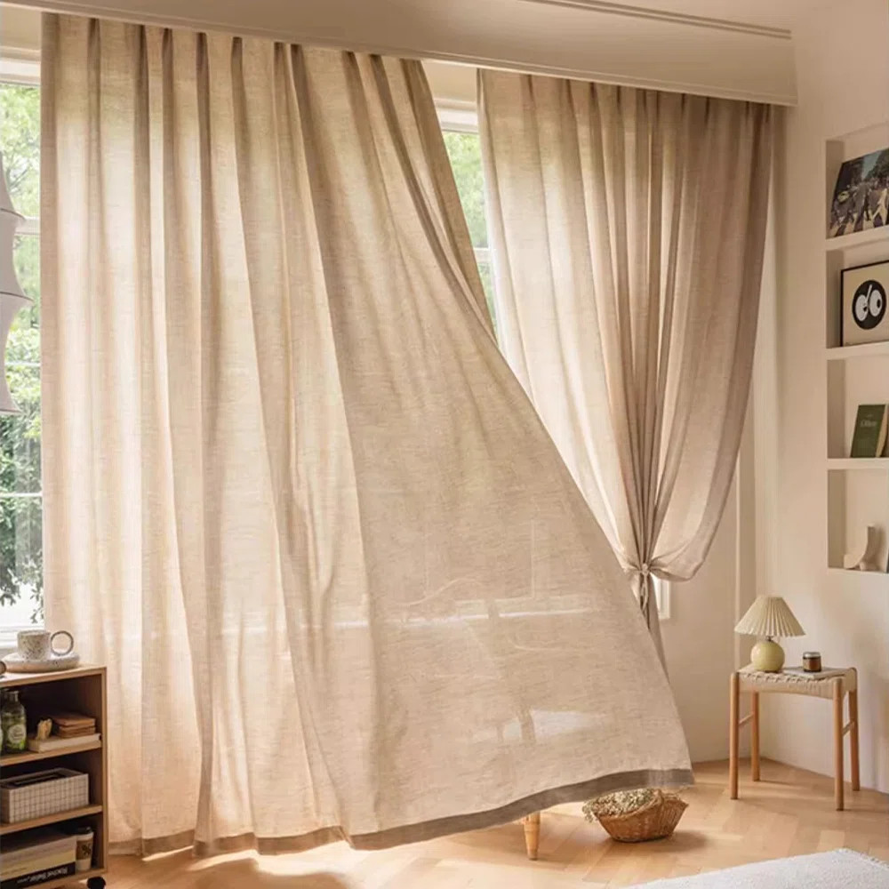 Jaquavious Linen Blend Room Darkening Curtain Pair | Wayfair North America
