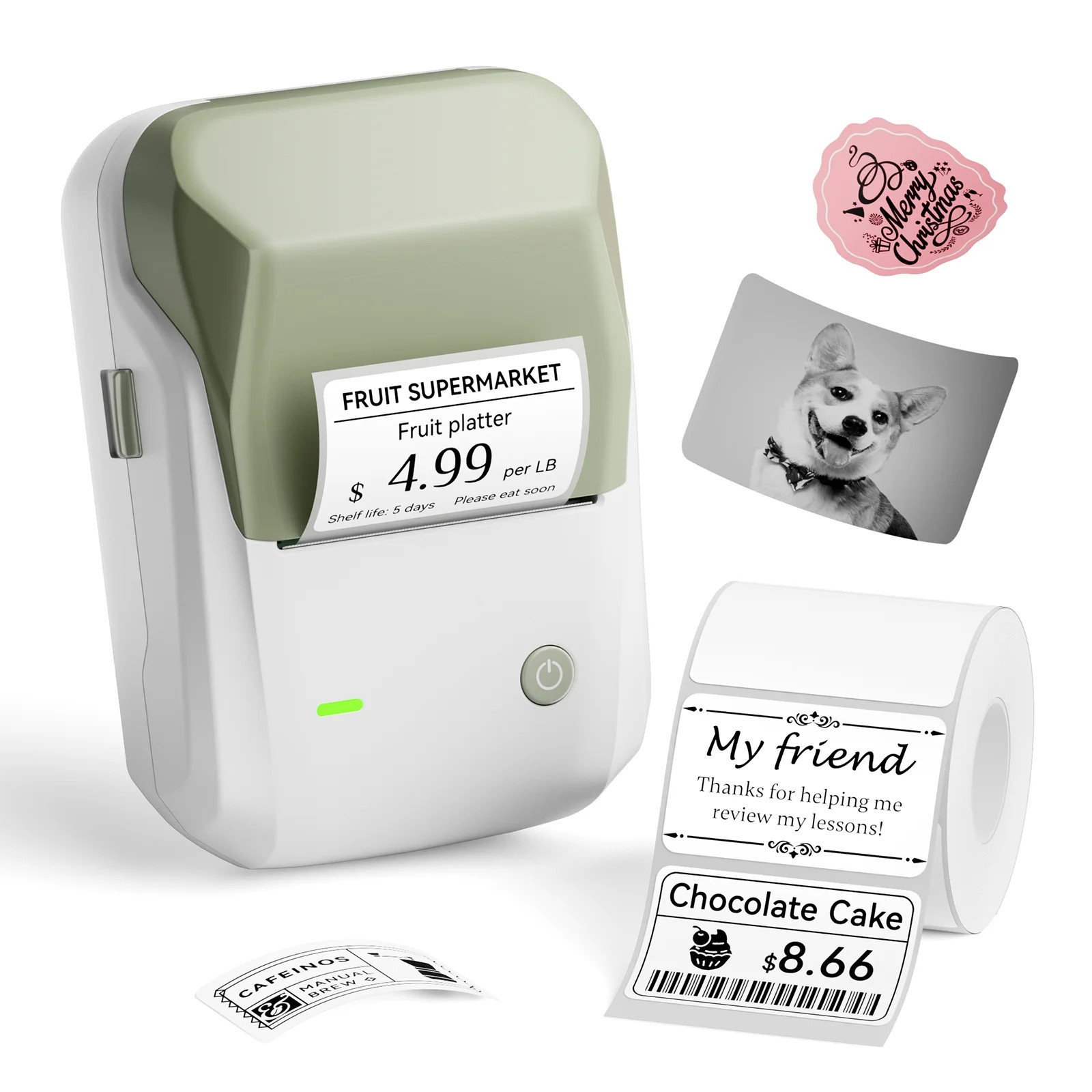 NIIMBOT B1 Label Makers, 2 Inch Bluetooth Label Maker Auto Identification Portable Label Printer ... | Walmart (US)