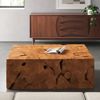 Slice Solid Wood Single Coffee Table | Wayfair North America