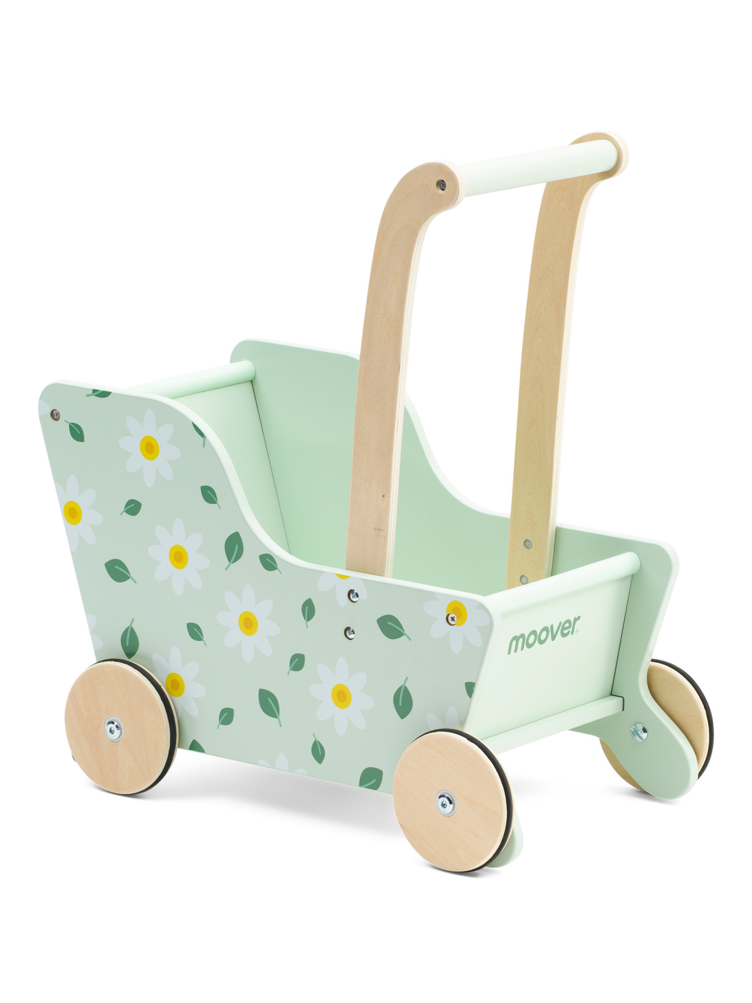 Wooden Daisy Printed Doll Pram | Marshalls